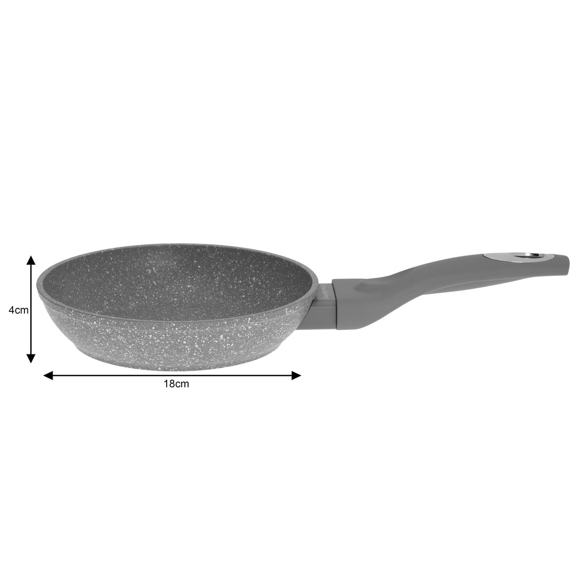 Patelnia granitowa 18cm indukcja gaz KLAUSBERG Marmo Grey
