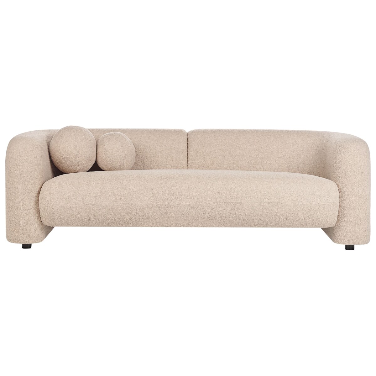 Komplet wypoczynkowy dla 4 osób LEIREN Boucle Beżowy