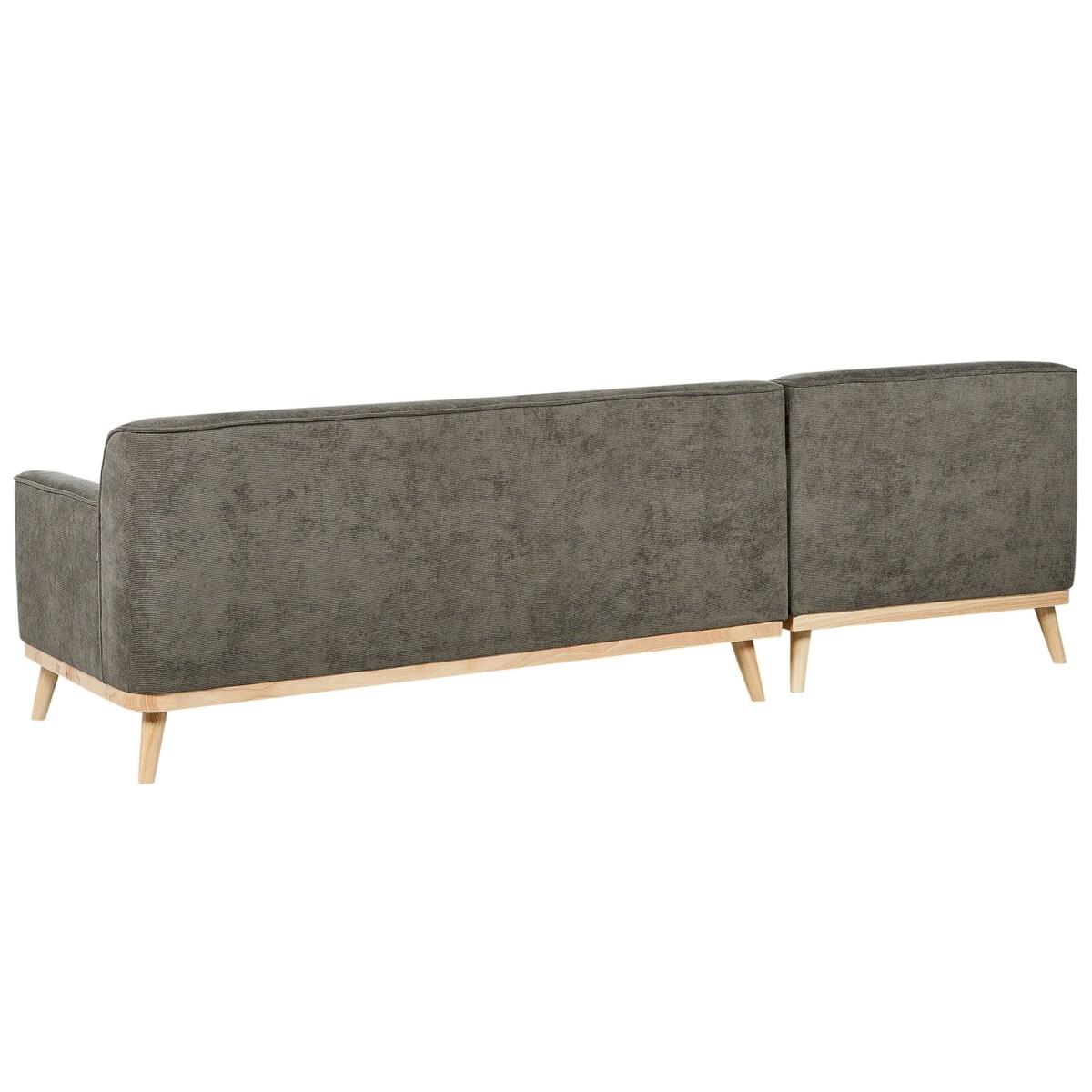 Narożnik sztruksowy prawostronny ciemnozielony SIMOS