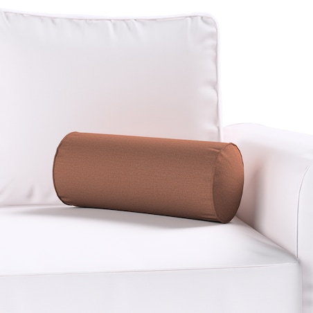 Poduszka wałek prosty, brązowy, Ø16 x 40 cm, Loneta
