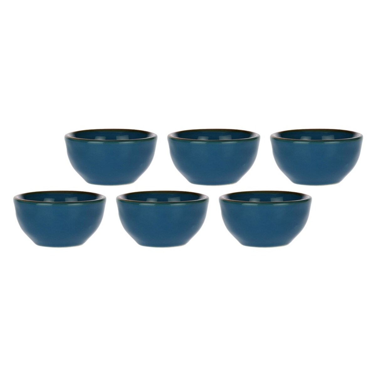 Zestaw 6 okrągłych miseczek Concerto Blu Avio - Granatowy, 7 cm