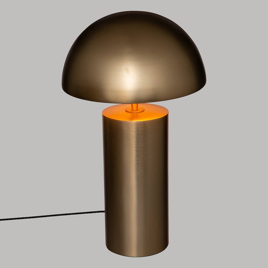 Lampa stołowa złota CHAMPI, grzybek, wys. 50 cm