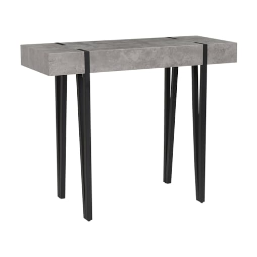 Konsola efekt betonu z czarnym ADENA