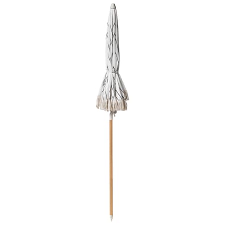 Parasol ogrodowy 155 cm MONDELLO Biały/ czarny