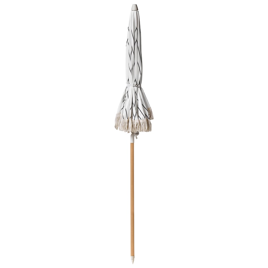 Parasol ogrodowy 155 cm MONDELLO Biały/ czarny
