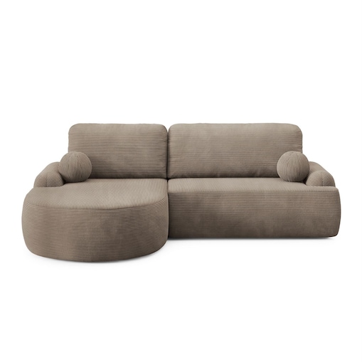 Zaokrąglony narożnik CLEO II z funkcją spania, wersja lewa, Poso 02