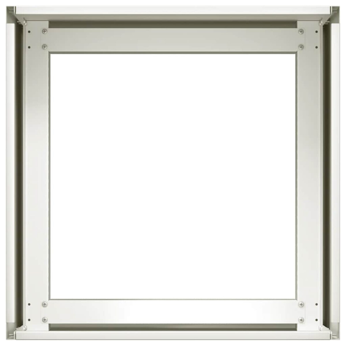 vidaXL Doniczka Biała 40x40x30 cm Stalowa