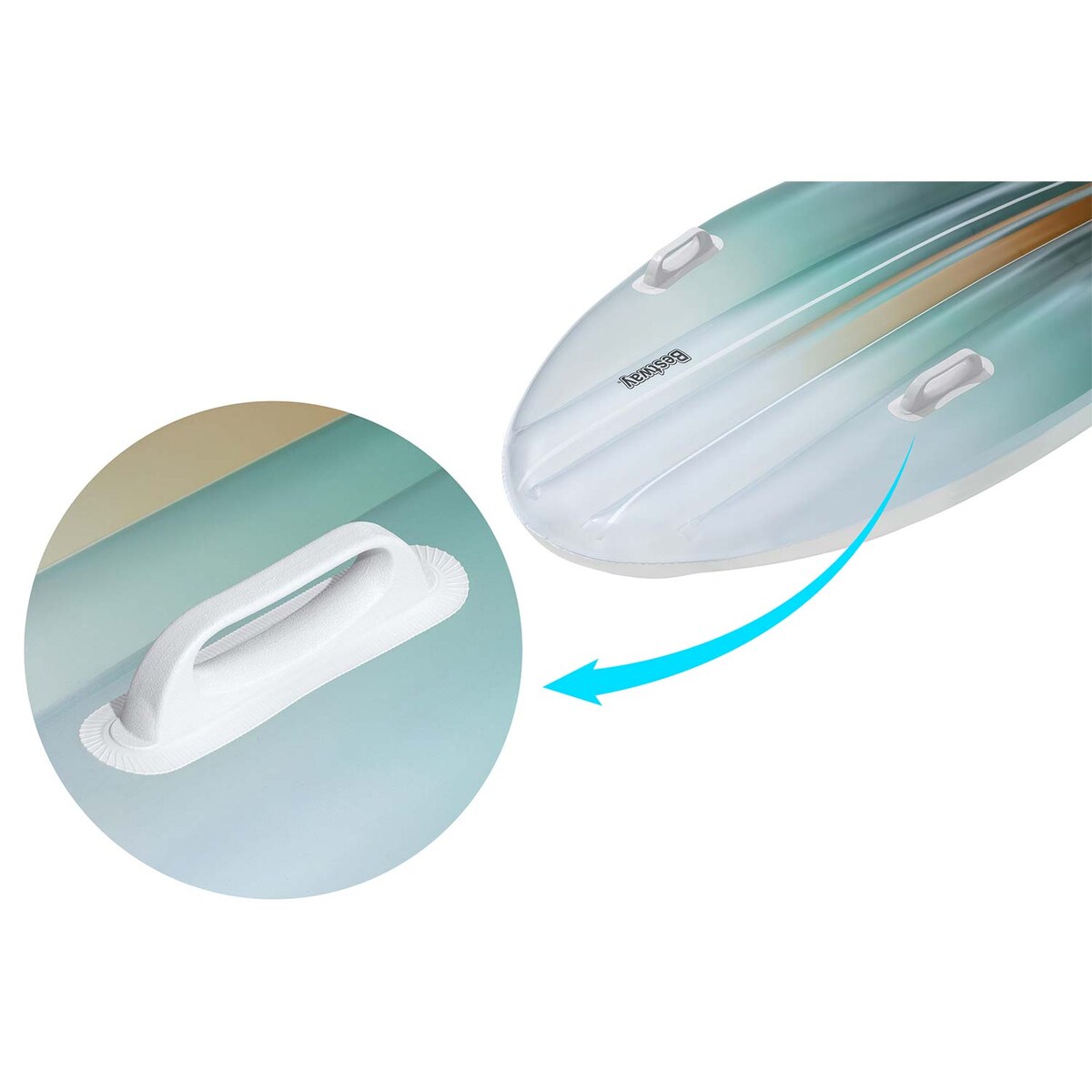 Dmuchana deska do pływania Bestway Surfing materac plażowy Tahiti 183x71 cm