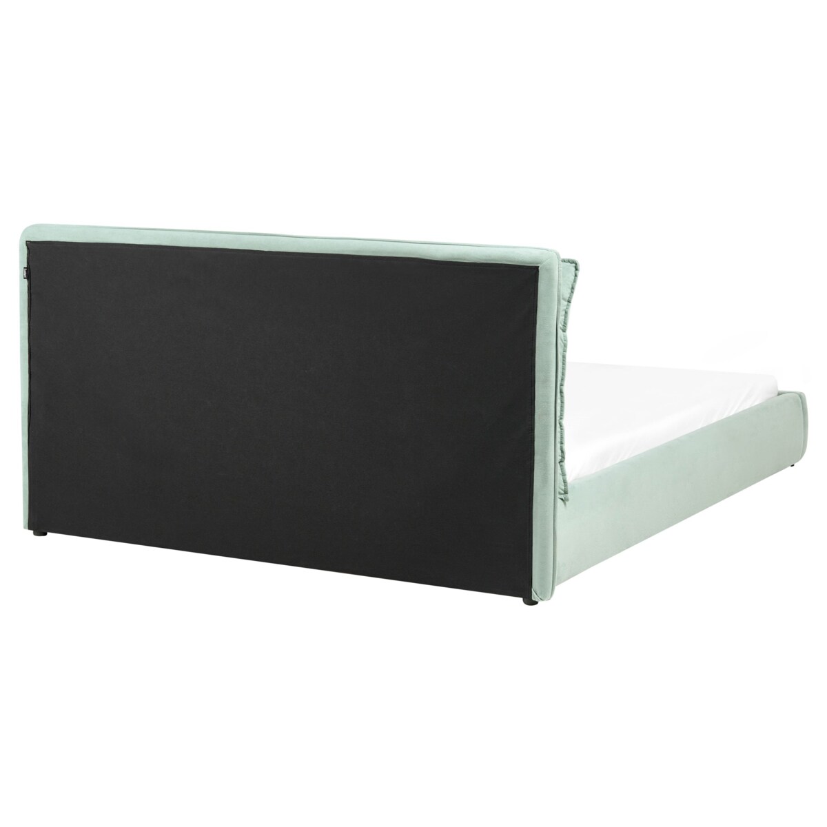 Łóżko Welur BAJONNA 160 x 200 cm Miętowy