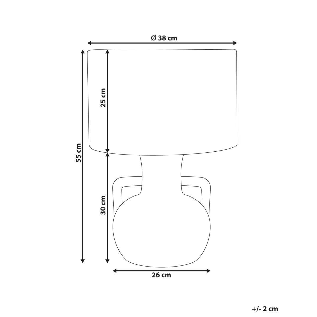 Lampa stołowa RENARD Papierowa plecionka Naturalny