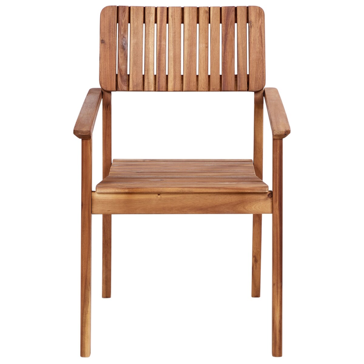 Krzesło ogrodowe Zestaw 4 Drewno Jasne drewno