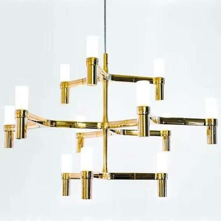 Lampa wisząca świecznik Candles ST-8043-12A GOLD Step designerska złota