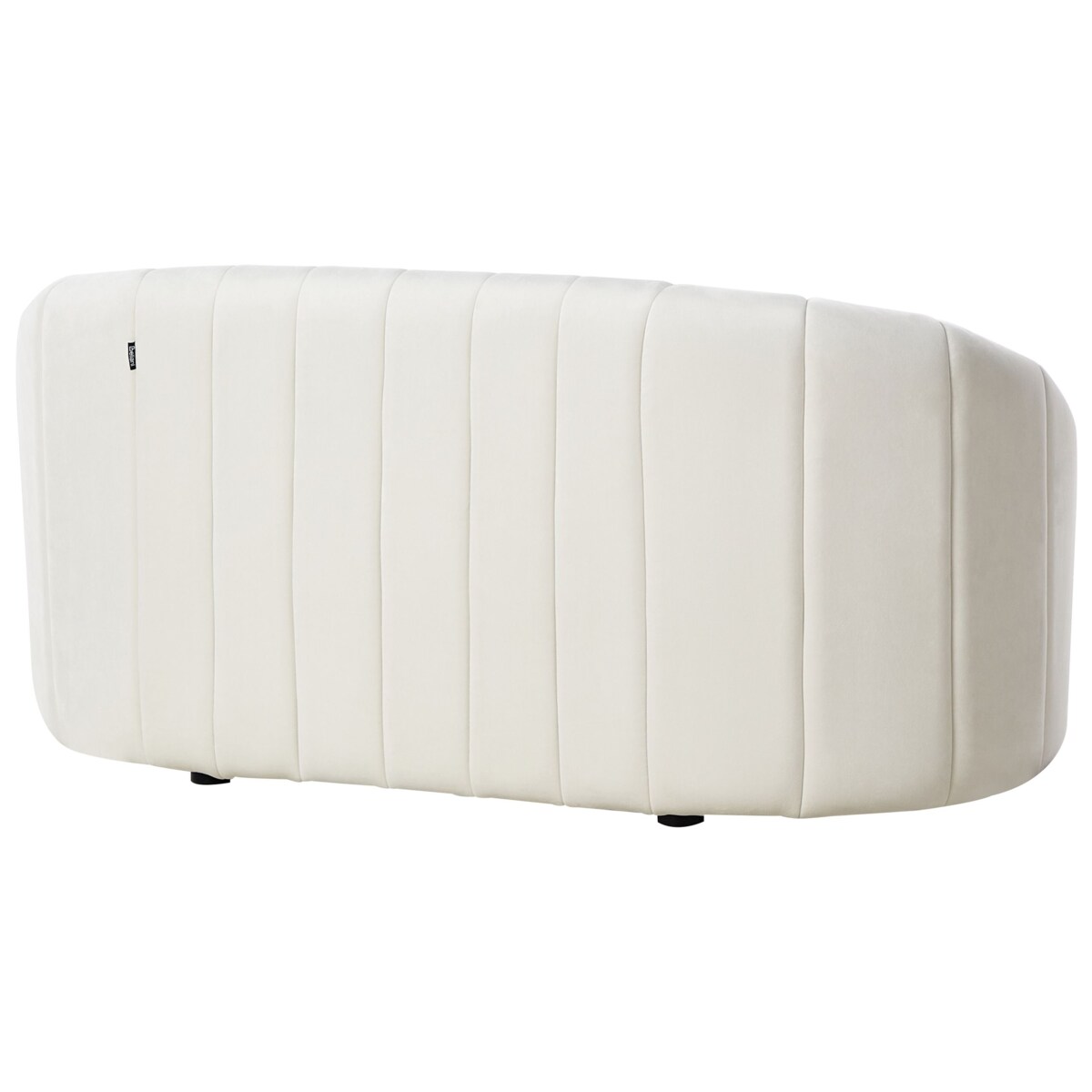 Sofa 2-osobowa welurowa złamana biel MALUNG