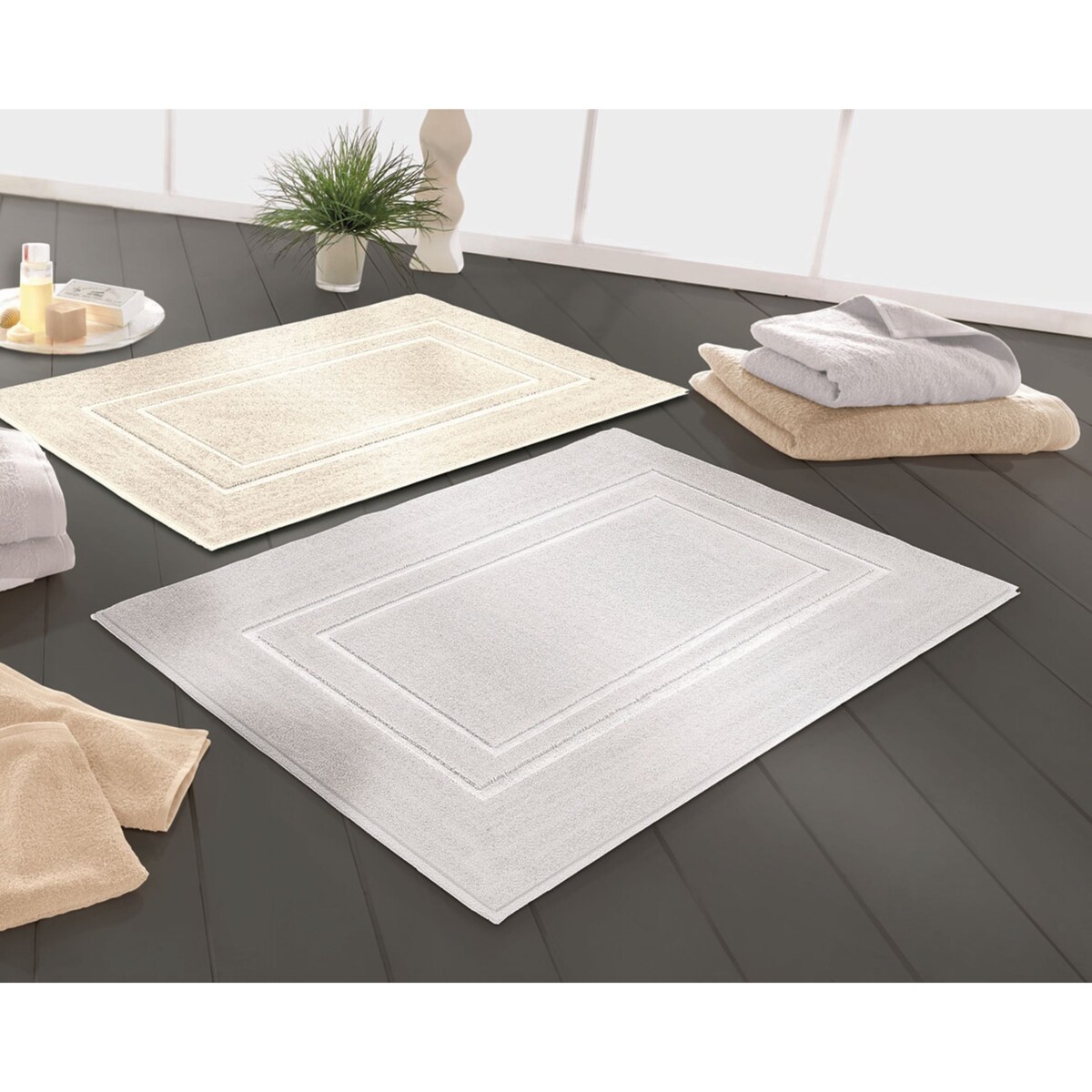 Kleine Wolke Plaza Ekologiczny Dywanik Frotte naturalny beż 60x 80 cm ECO LIVING