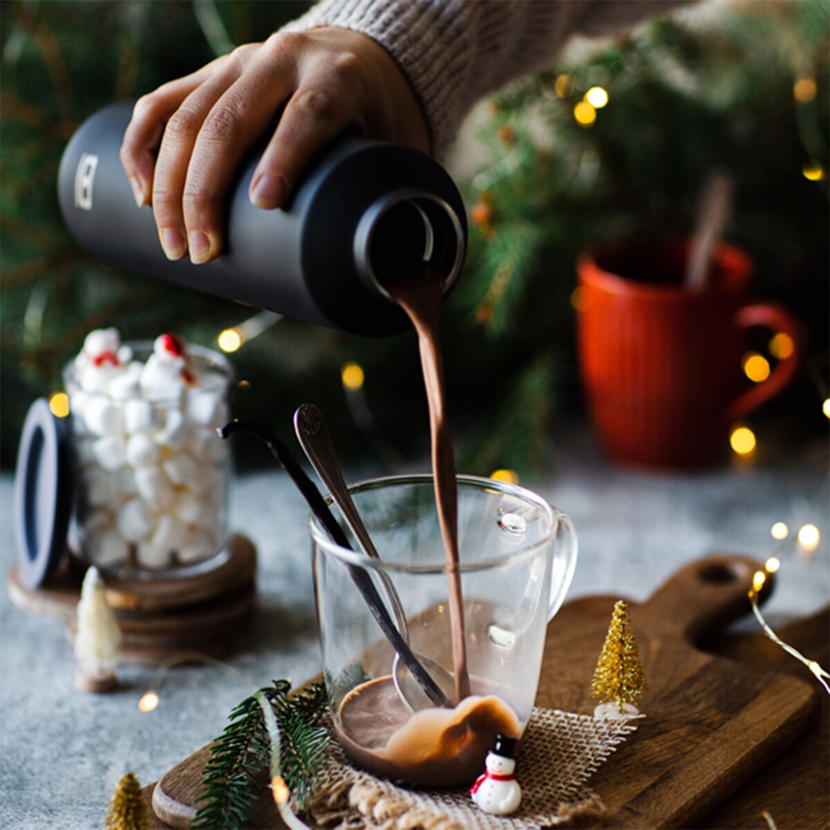 Butelka termiczna czarna Steel, 500 ml, Monbento