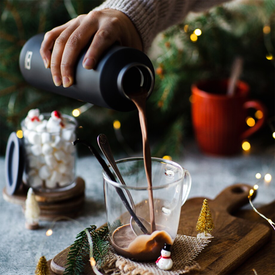 Butelka termiczna czarna Steel, 500 ml, Monbento