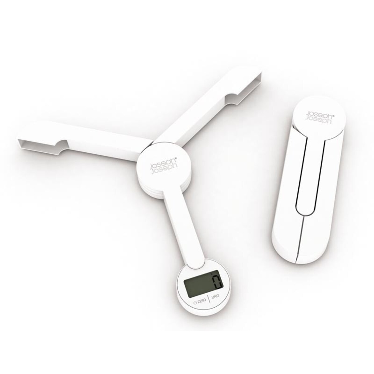 Składana waga kuchenna biała TriScale, Joseph Joseph