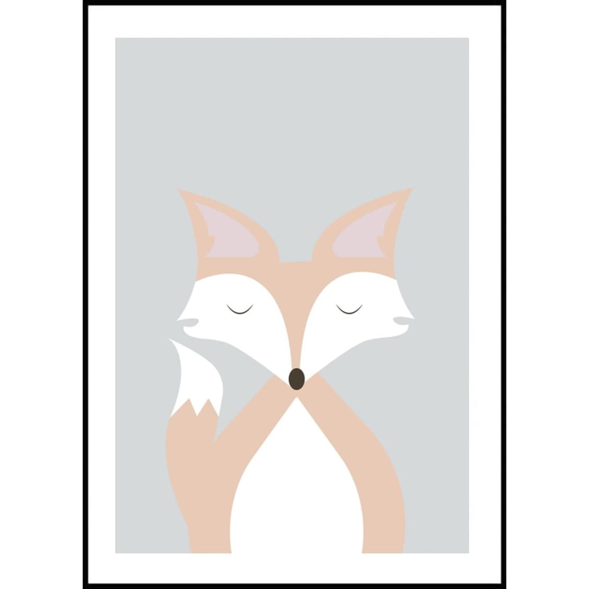 Poster Story, Plakat, Obraz - Śpiący Lisek, wymiary 70 x 100 cm