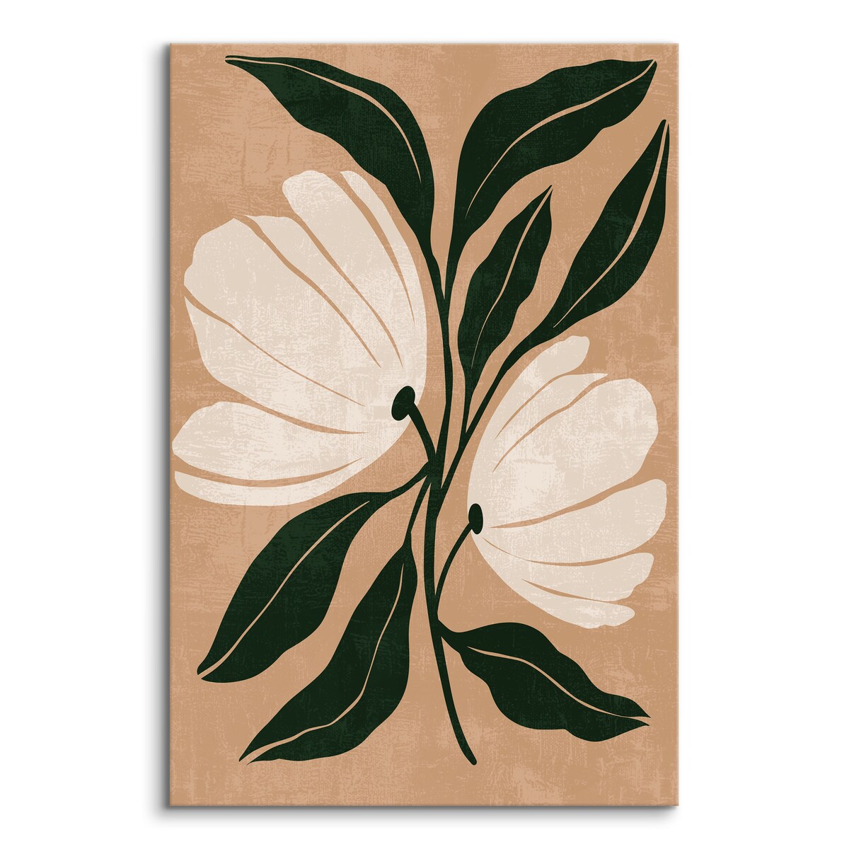 Obraz Akwarelowe Białe Kwiaty Polne 30x40cm