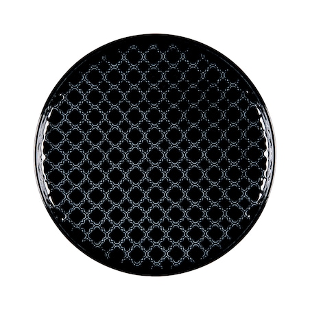 Talerz płytki okrągły 17,5 cm Marrakesz czarny LB86 (K8)