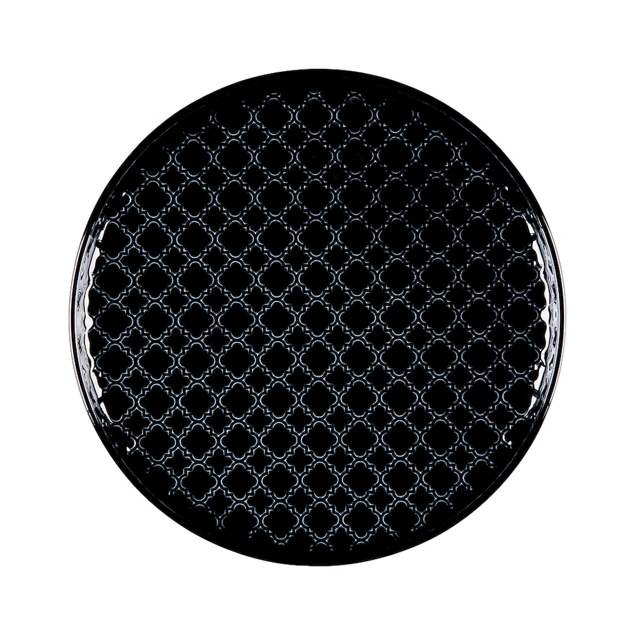 Talerz płytki okrągły 17,5 cm Marrakesz czarny LB86 (K8)
