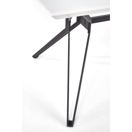 STÓŁ ROZKŁADANY Class biało-czarny 160/90/76 cm BLAT MDF