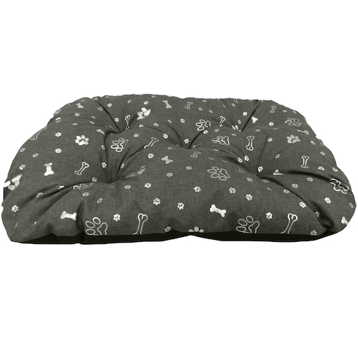 Legowisko Dla Psa Poduszka Posłanie Wytrzymałe 90X70 Cm Kość Srebrna