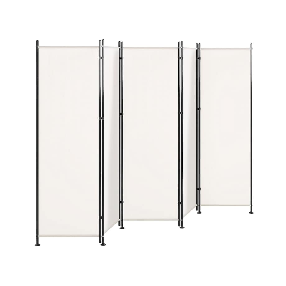 5-panelowy składany parawan pokojowy 270 x 170 cm biały NARNI