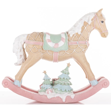 Figurka - konik na biegunach 35x40x9,5 cm LED