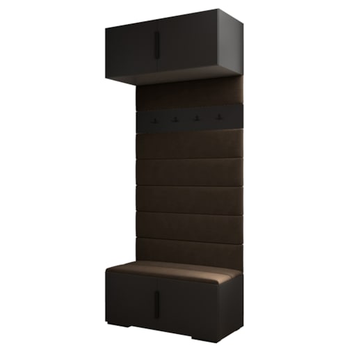 Garderoba do przedpokoju INOVA 1 czarny+czarny+manila04