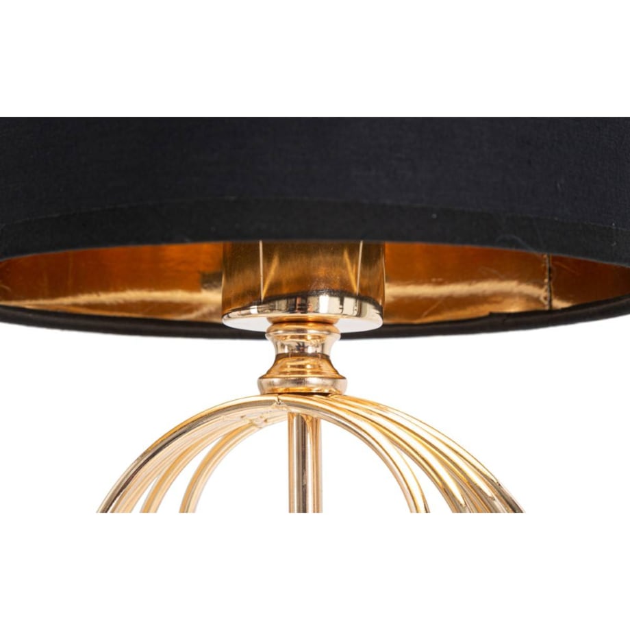Lampa stołowa ze złotym zdobieniem CIRCLY
