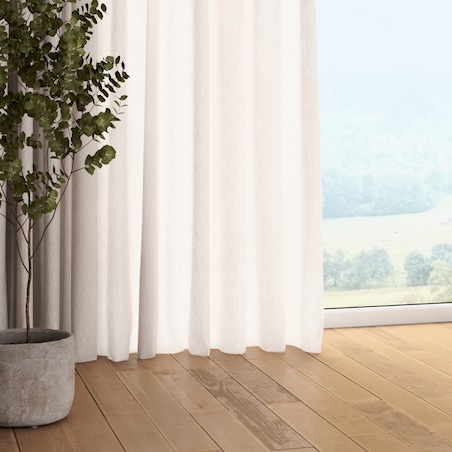 Zasłona na taśmie marszczącej 1 szt. 130x245 ecru