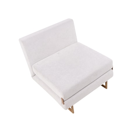 Sofa rozkładana jednoosobowa JERSLEV Złamana biel