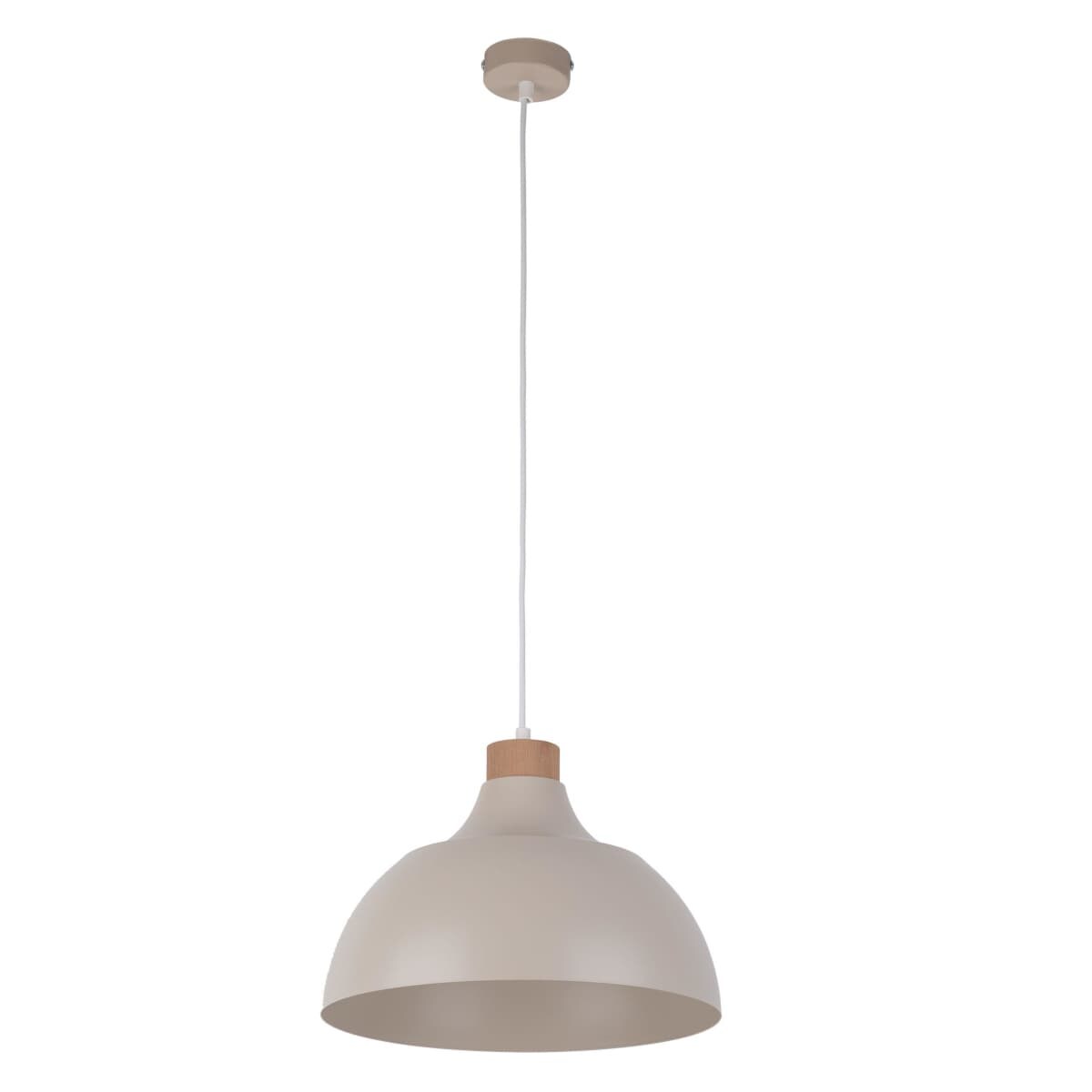 Kopułowa lampa wisząca Cap 5664 TK Lighting do salonu drewniana beżowa