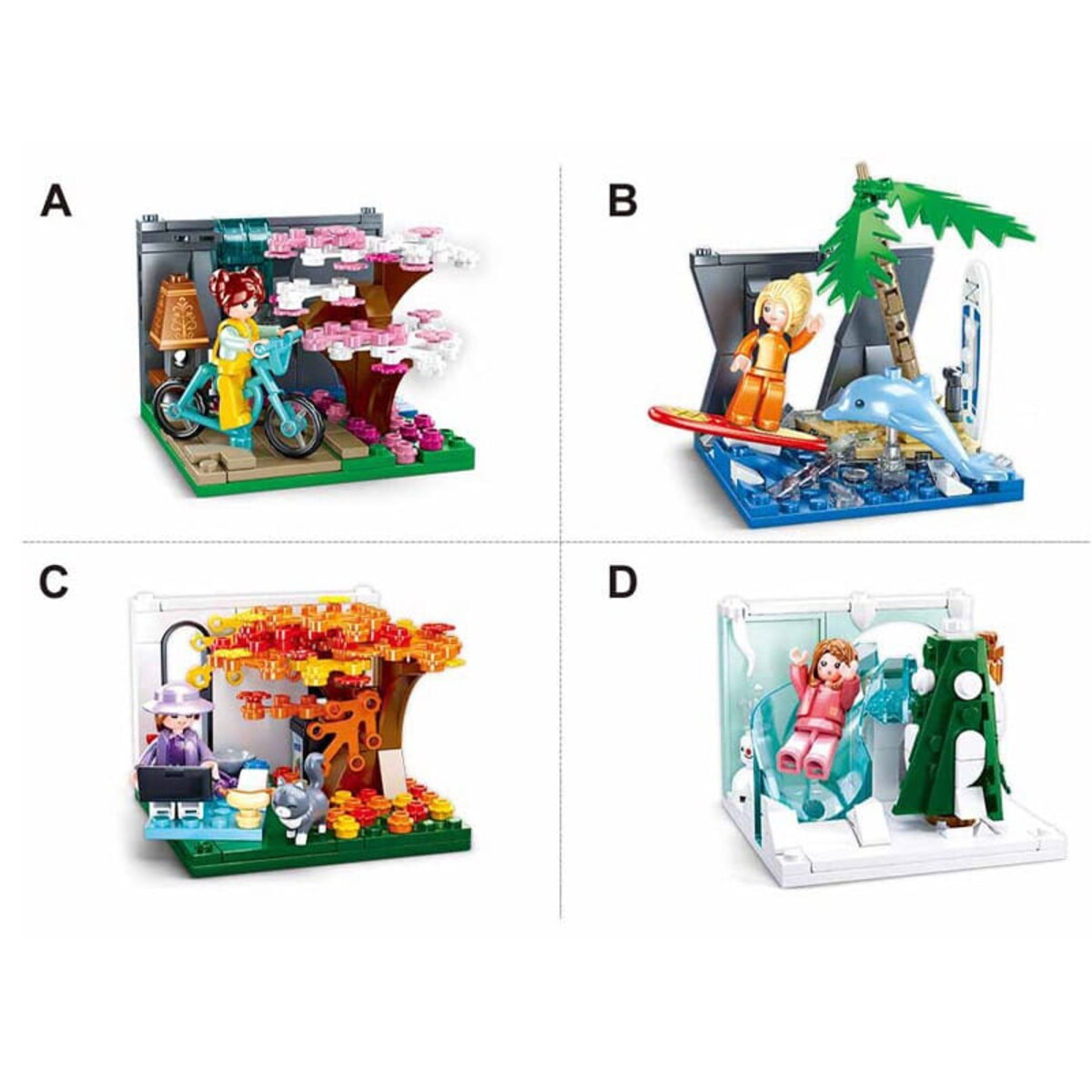 JESIEŃ - mini pokoik klocki - Sluban - 113 elementów