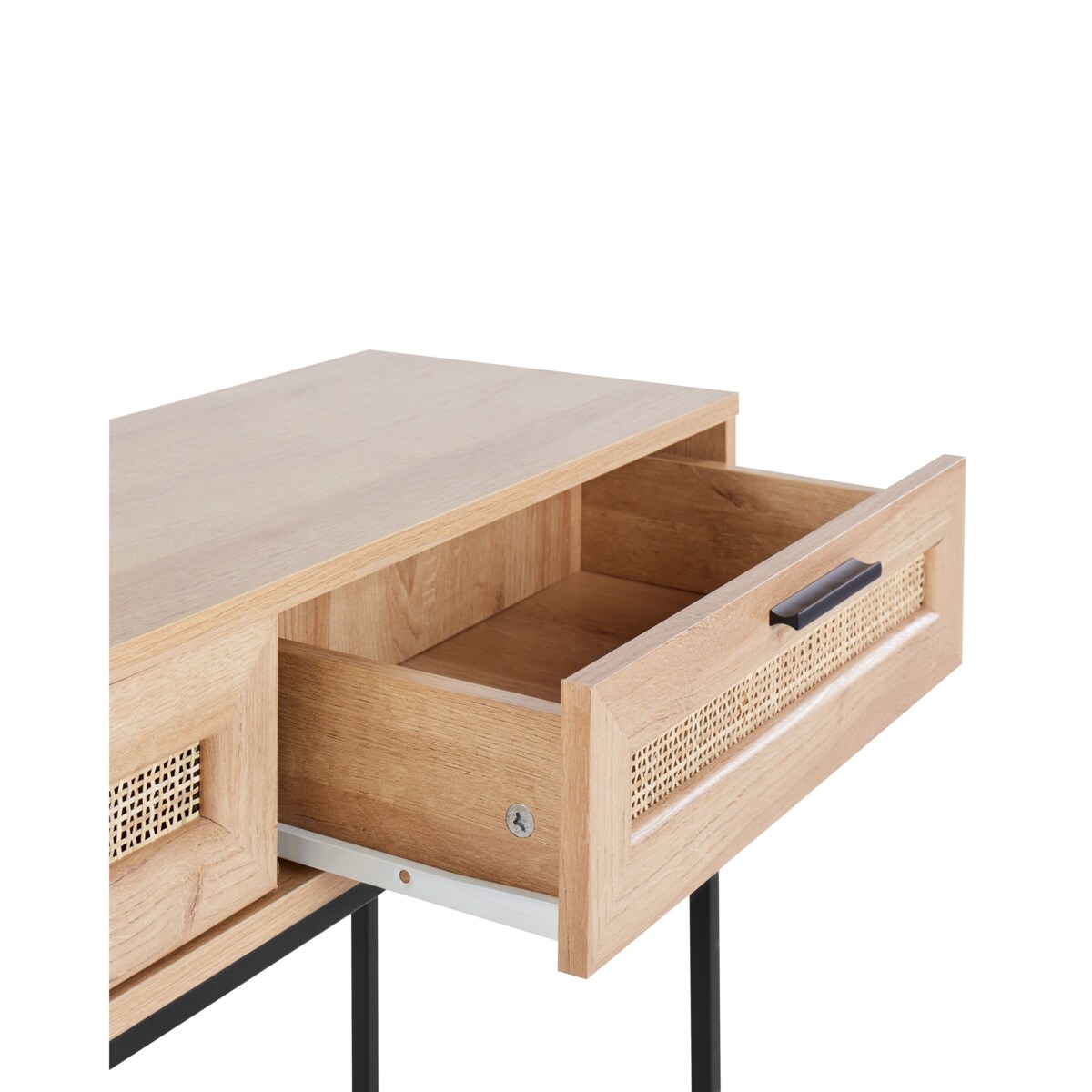 Konsola fronty rattanowe jasne drewno PASCO