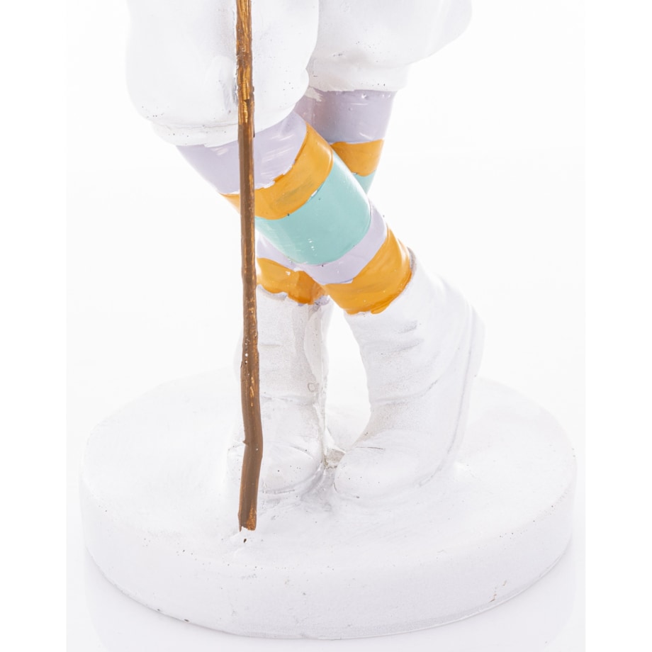 Dekoracja - króliczek z bukietem wiosennych kwiatów 20,5x10,5x9,5 cm