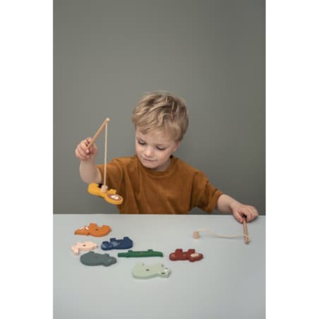 Drewniana gra w wętkowanie - zwierzątka