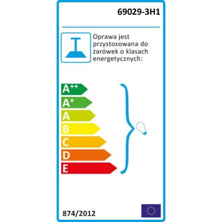 LAMPA wisząca ULLEU 69029-3H1 Globo skandynawska OPRAWA zwis pająk brązowy czarny