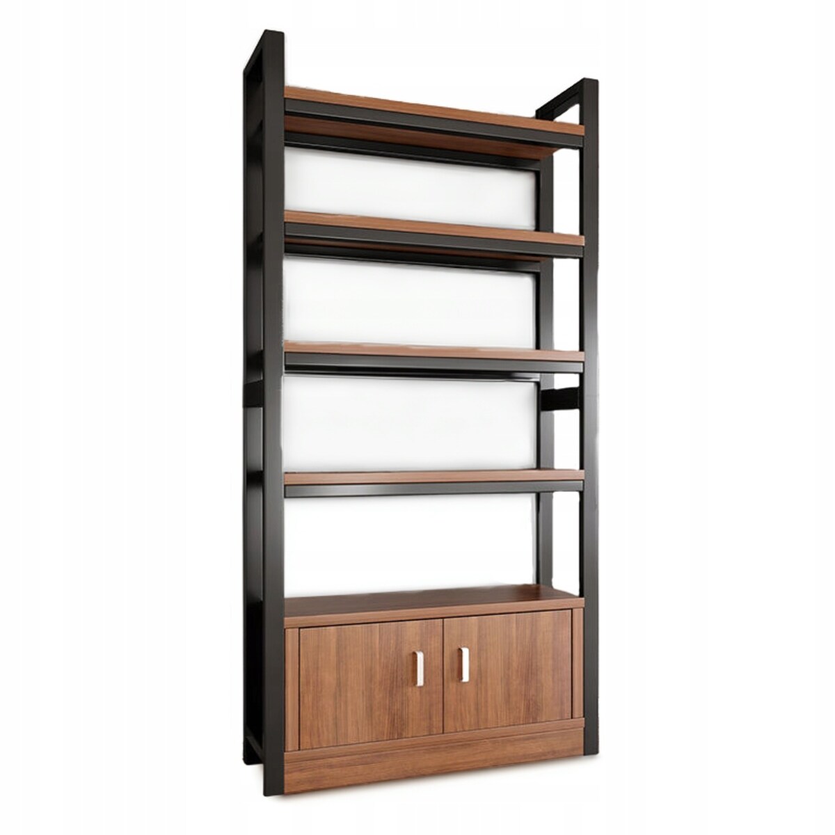 Regał industrialny stojący półka na książki loft 190 cm rama metalowa