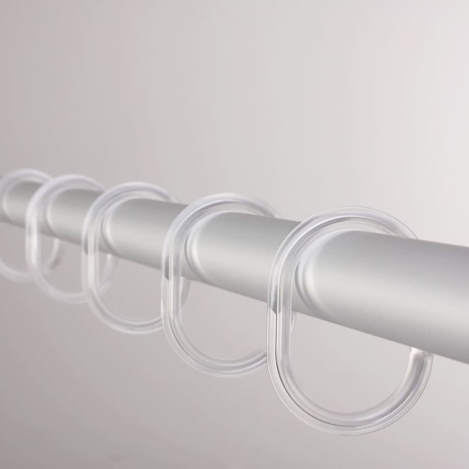 RIDDER Kółka do zasłon prysznicowych, przezroczyste, 49300