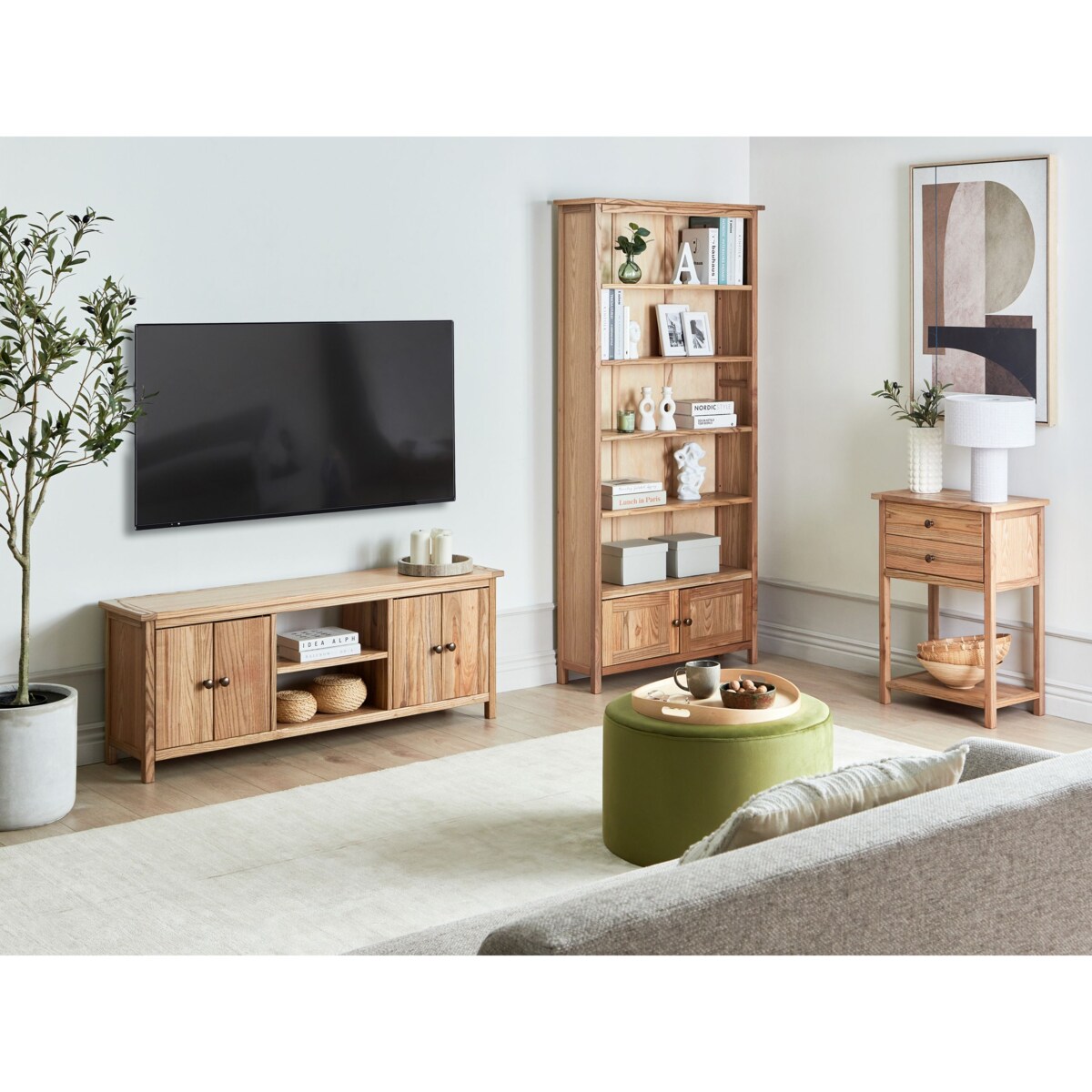 Szafka RTV Drewno Jasne drewno SALTON