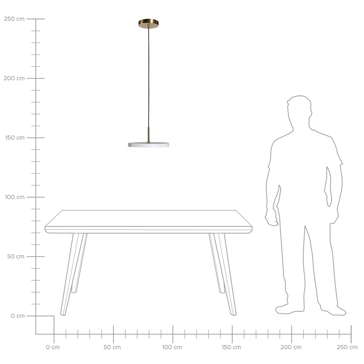 Lampa wisząca LED EVENLODE Metal Biały