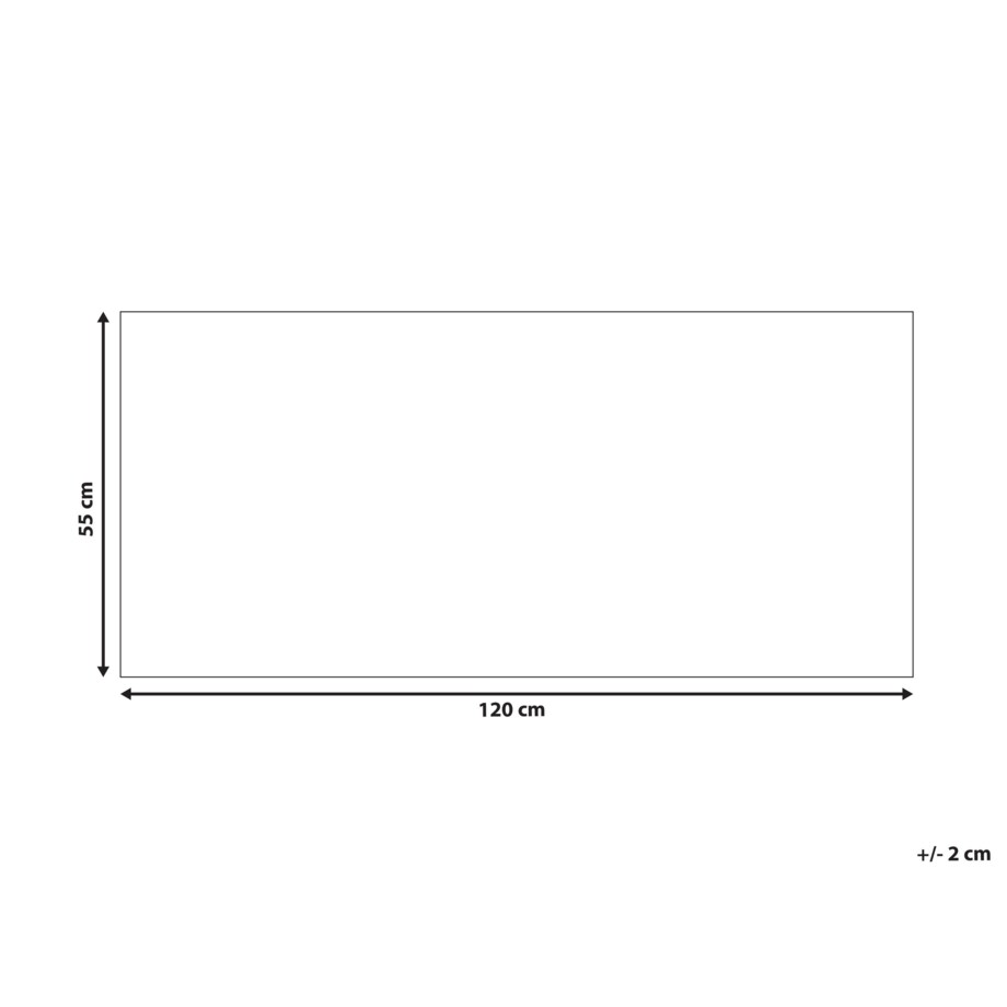 Wycieraczka BALANACAN Naturalny 55 x 120 cm Wzór świąteczny Włókno kokosowe