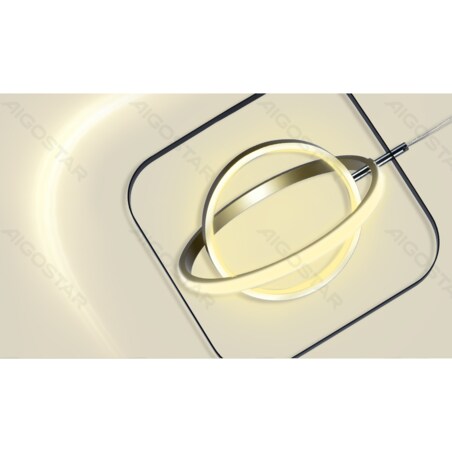 aluminiowa lampa wisząca 30w 6500k kwadrat 150 cm