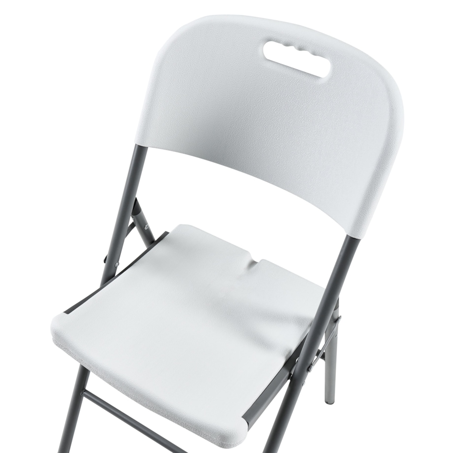 Zestaw 2 krzeseł ogrodowych CUGNOLI Składane Biały