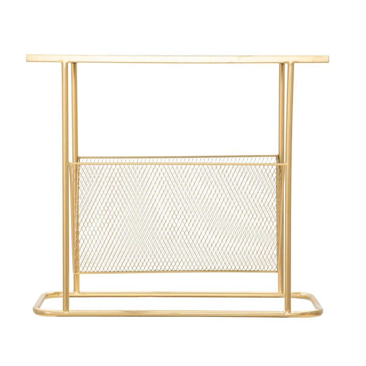 Stolik z gazetnikiem w stylu glamour, wys. 54 cm