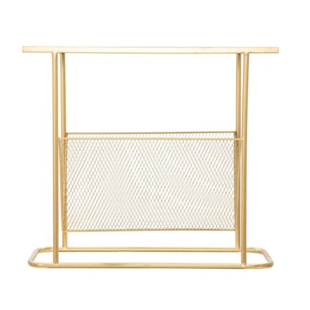 Stolik z gazetnikiem w stylu glamour, wys. 54 cm