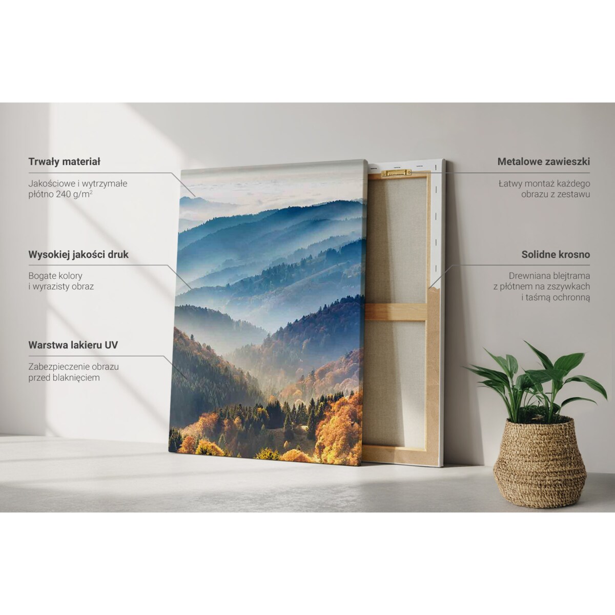 Zestaw 3 dużych obrazów na płótnie - Geometria abstrakcyjna elegancja - szary