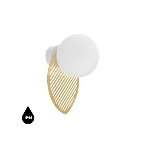 FYLLO B mosiężna lampa ścienna / kinkiet z podwyższoną szczelnością IP44